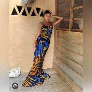 Rat & Boa Fabienne Maxi Dress Zebra